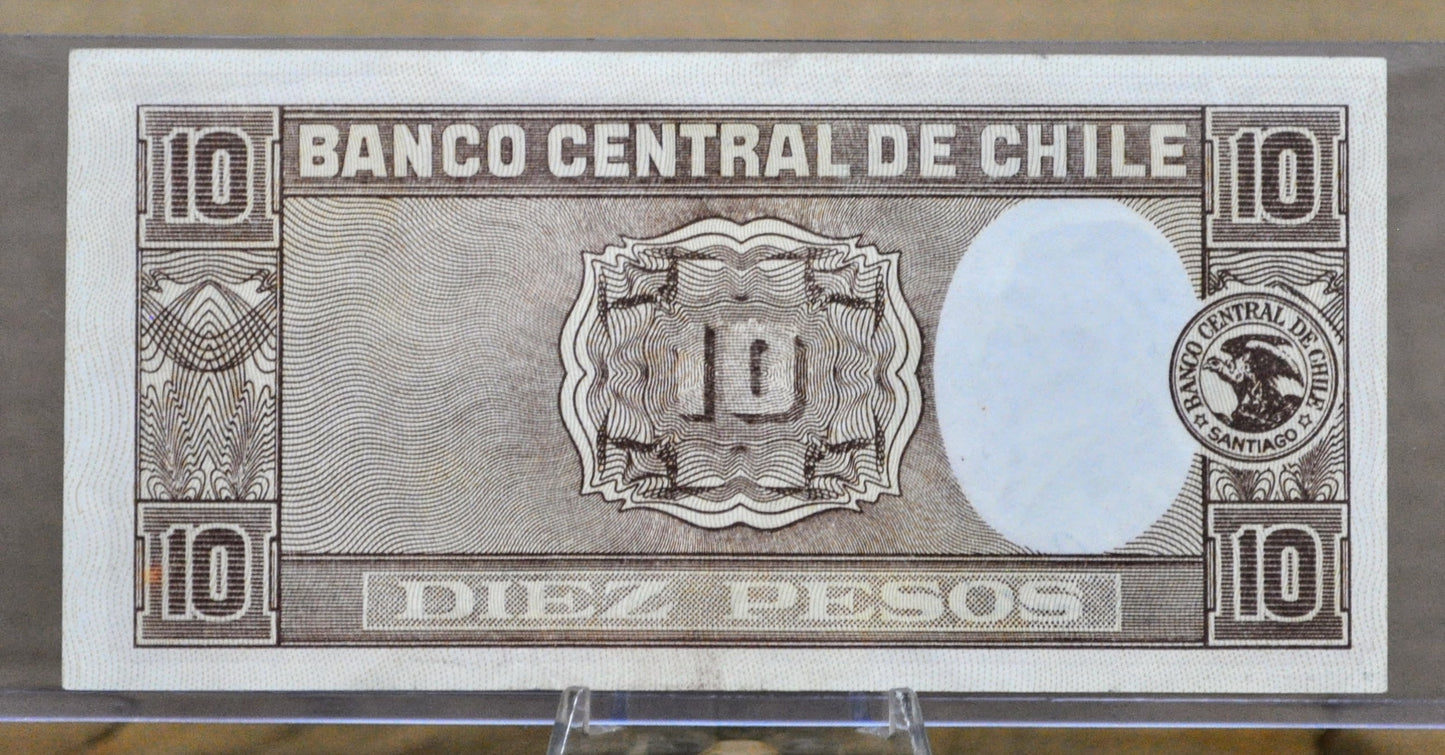 1947 Central Bank of Chile 10 Pesos/1 Condor Note - Maschke/Huerrera Signatures (#5) - 1947 Chilean Ten Diez Pesos One Condor Note - P#111