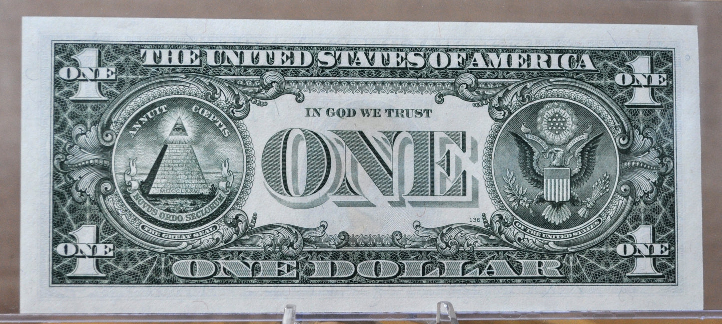 1985 Santa Claus Federal Reserve 1 Dollar Note - Novelty Santa Portrait, Charity Gift - 1985 Christmas Santa Novelty One Dollar Note