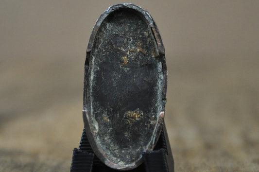 Antique Japanese Kashira Single Piece Bamboo Motif - Samurai Sword Kashira Pommel Cap Bamboo Design Antique Japanese Metalwork