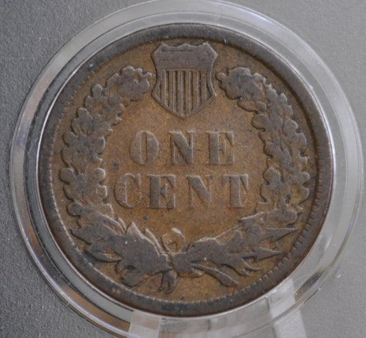 1882 Indian Head Cent - F (Fine) Grade / Condition - Indian Head Penny 1882 - Great Date - 1882 1 Cent US