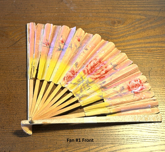 Vintage Unique Fans Pick Your Variant! - Antique Hand Fans - Vintage Manual Fans