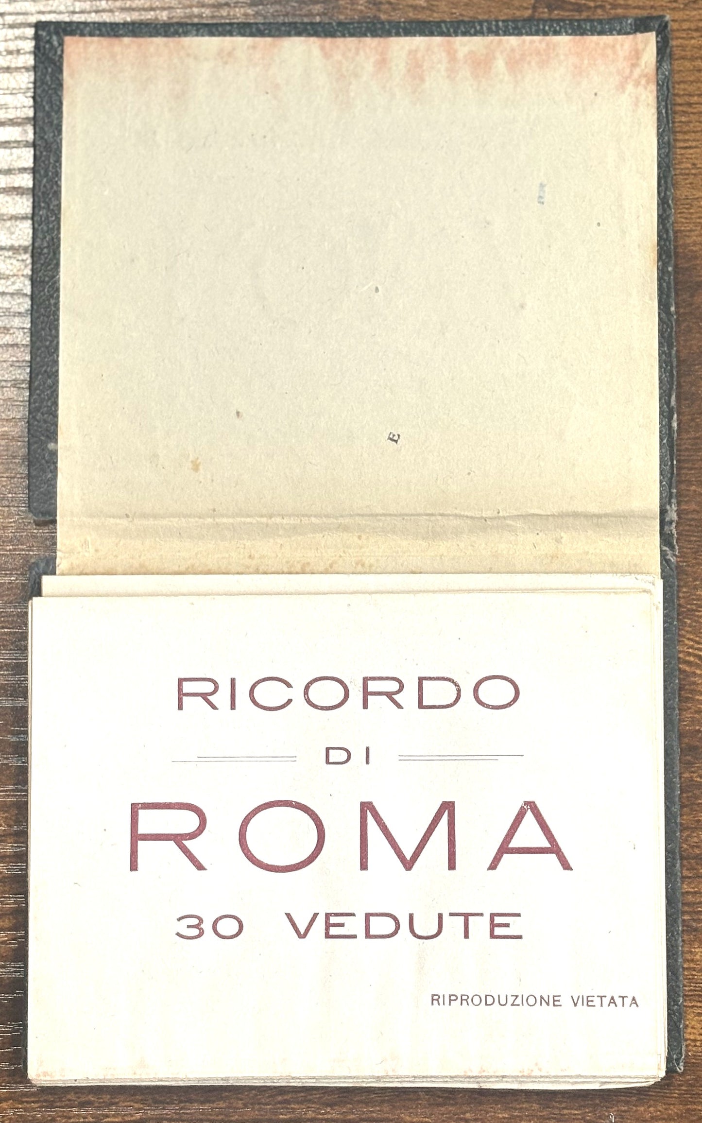Two Vintage Italian Souvenir Albums - Vintage Italian "Ricordo di Firenze & Ricordo di Roma" 30 Vedute Souvenir Books - Leporello Albums