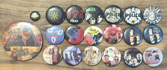 1970s Rock Band Including The Police and Cheap Trick Enamel Pins 20 To Choose From - 1970s Rock band Enamel Pins Pick Your Variant, Twenty To Choose From!!!