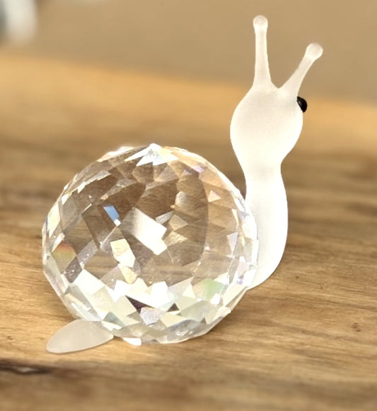 Swarovski Snail Animal Figurine "In a Summer Meadow" - Antique Snail Swarovski Crystal