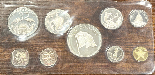 Commonwealth of The Bahamas Proof Set - 1974 Coinage of the Bahamas Set of 9