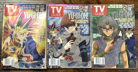 Yu-Gi-Oh! Set of Three 2003 TV Guides - Full Set Of 3 TV Guides Yu-Gi-Oh from 2003