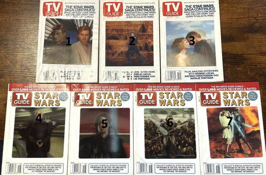 Star Wars Special Effect Cover TV Guides 7 To Choose From - Vintage TV Guides Star Wars, Effect Covers 7 Variations