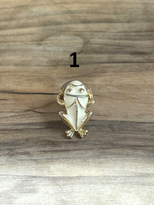 Antique Frog Brooches 8 To Choose From!!! - Vintage Frog Amphibian Brooches
