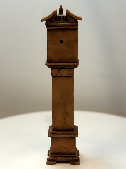 Antique California Perfume Company Grandfather Clock Miniature Figurine - Dollhouse Grandfather Clock California Perfume Co.