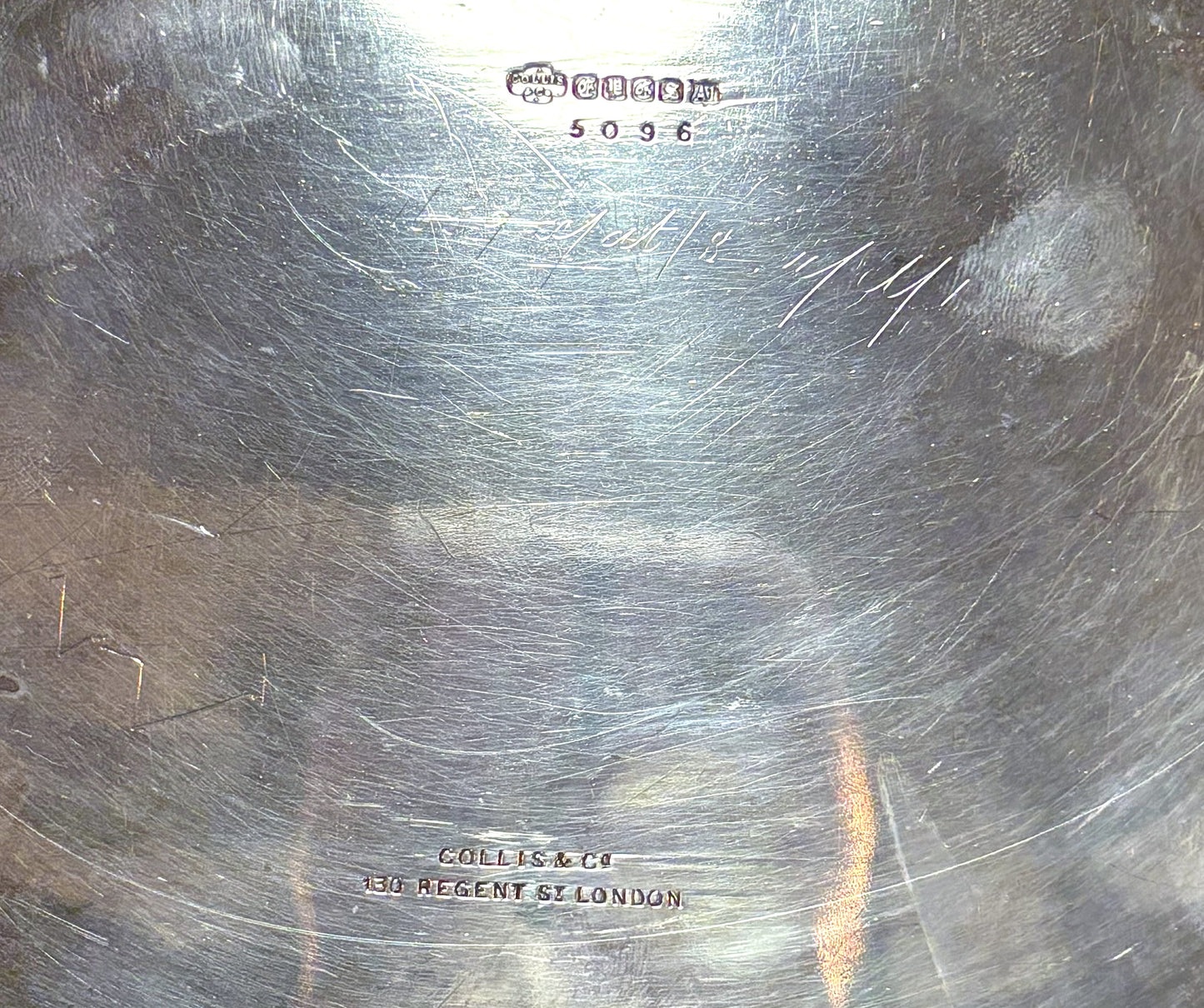 Vintage Teapot with Engraved Bird and Foliage, by George Richmond Collis & Co. - Antique Elegant Silver Teapot with Nature-Inspired Engravings