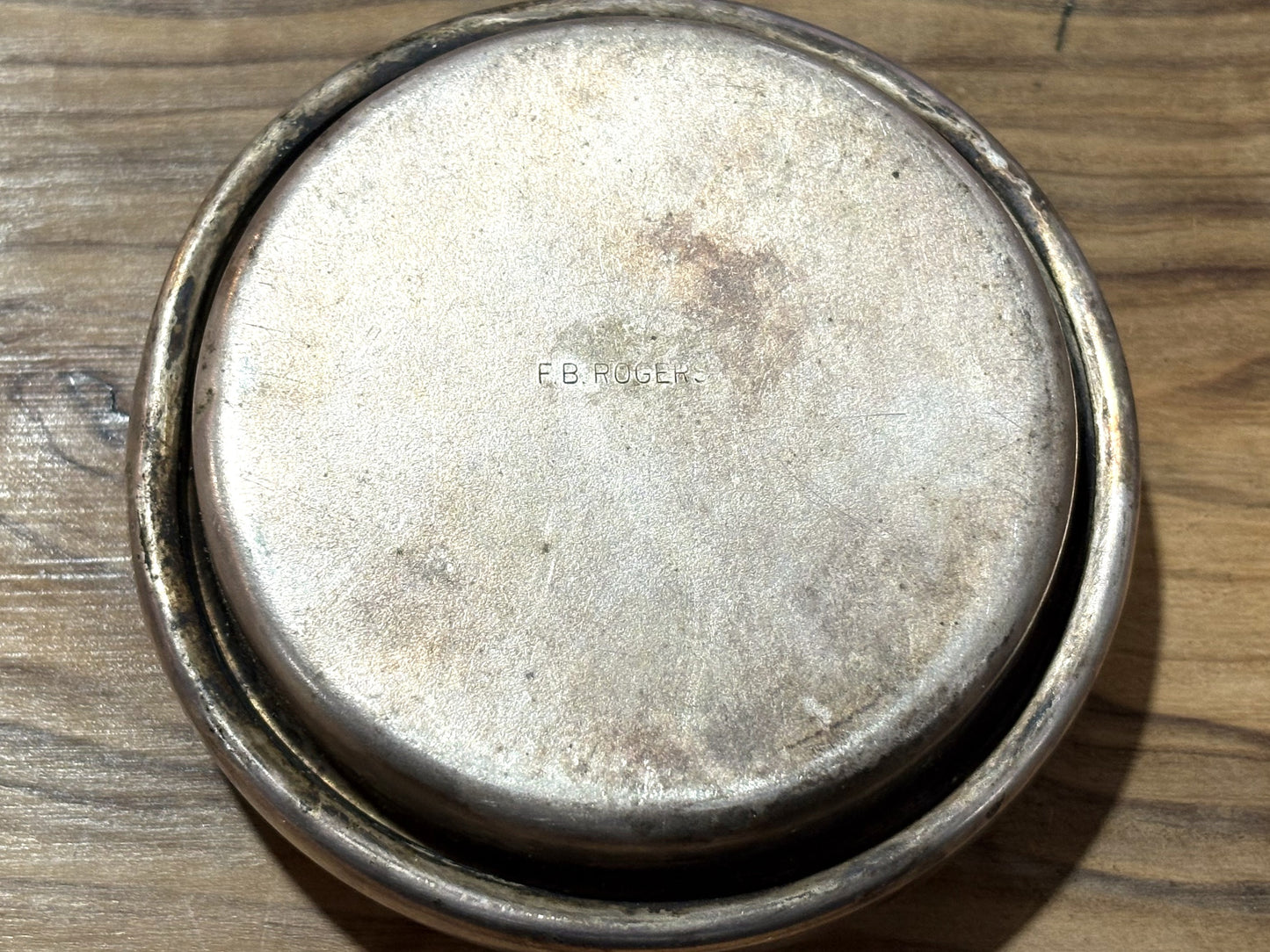 Antique Table Top Miniature Oil Lamp by F.B. Rogers - Vintage Rogers Alcohol Lamps - F.B. Rogers Silver Company Desktop Alcohol Burner