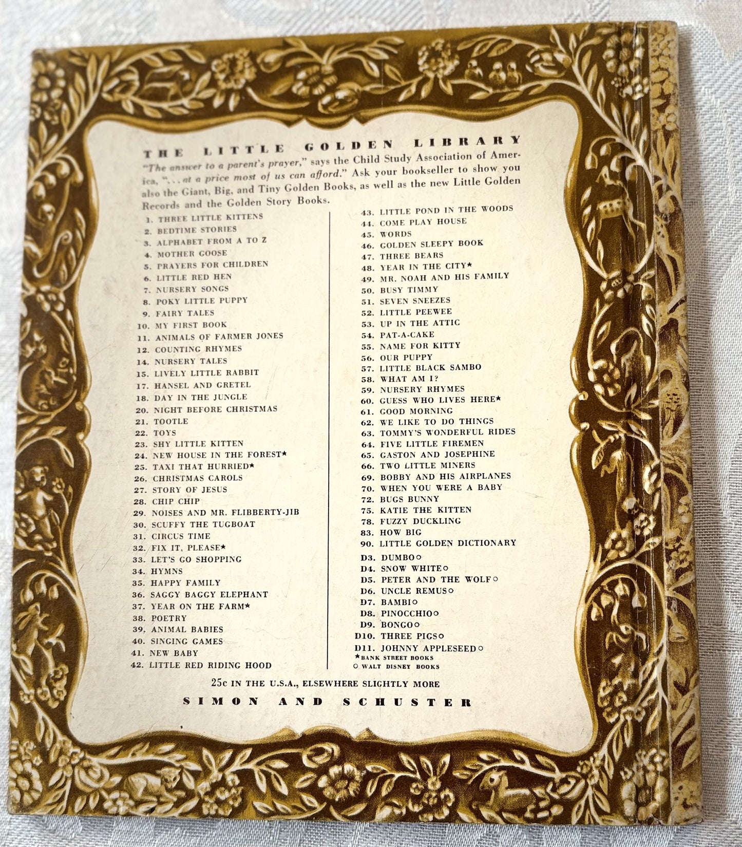 Vintage 1946 Christmas Carols Hardcover Children's Book Music - Christmas Carols Little Golden Book 1946 #26 Vintage