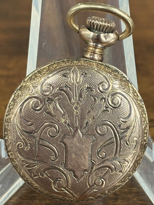 Working No-Jewel Cavour Pocket Watch New England Watch Co. Waterbury CT - Working Antique Cavour Pocket Watch by New England Watch Co.