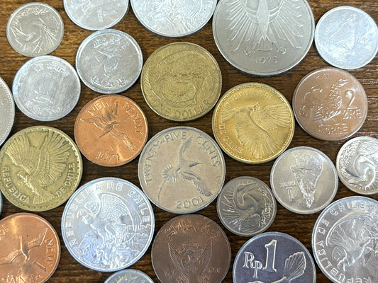 Birds Mystery World Coin Bundles - Lot of Mystery Birds Coinage