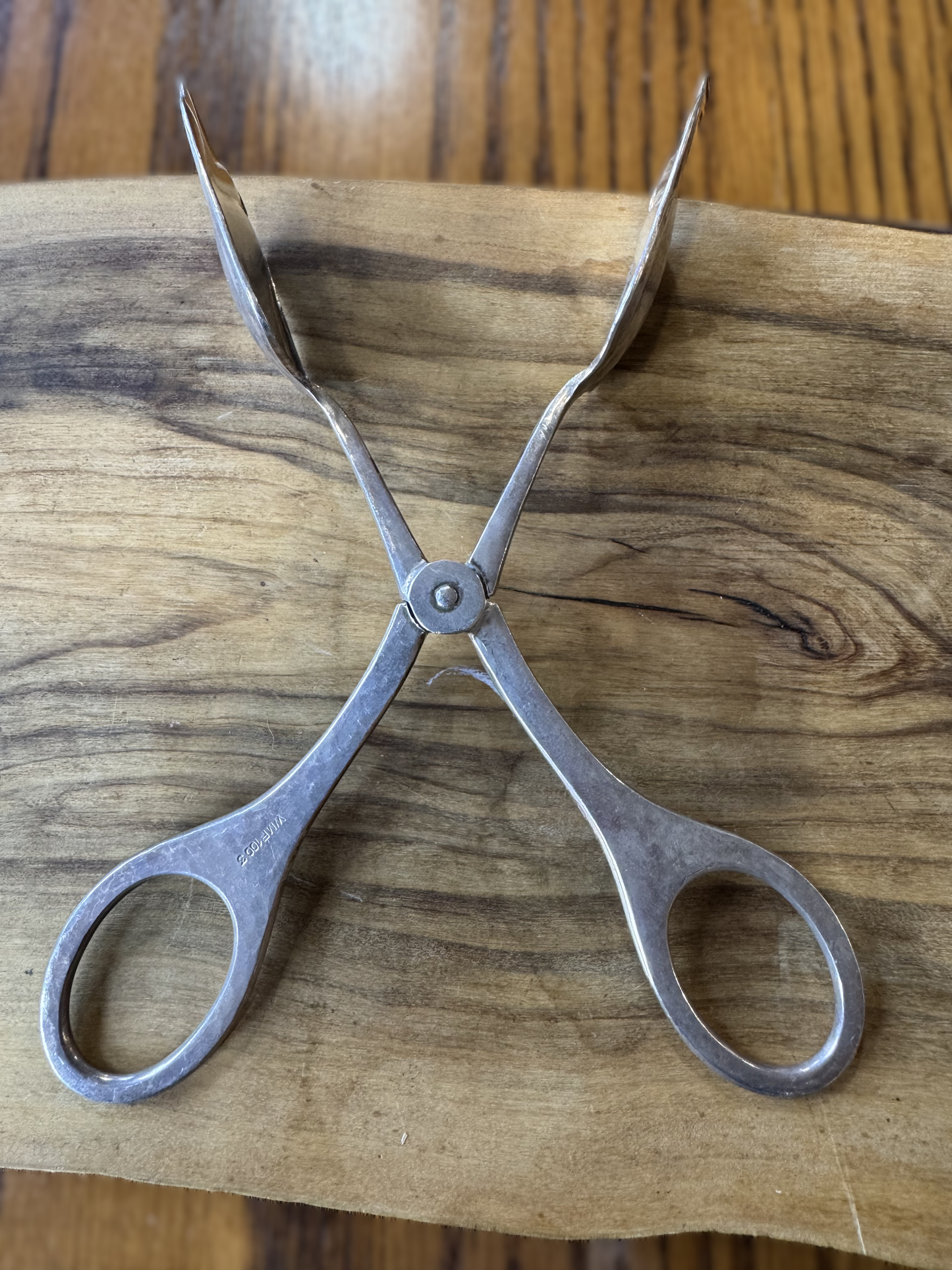 Vintage WMF 1003 Series Silver Plated Pastry Tongs - Tested Silverplate - 20th Century English/German Silverware - 6.5 Inches