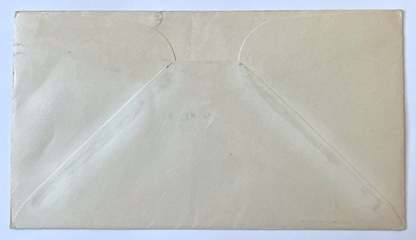 1943 A. M. Roberts Cartoon "Liberty is Still Alive" Cachet Patriotic Cover - Anti-Axis WW2 US Patriotic Cartoon Cachet Postal Cover