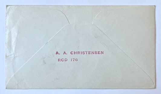 1939 Boxing the Compass Cartoon Cachet Postal Cover - Sent Aboard U.S.S. Chicago - WW2 US Submarine Boxing Compass Cartoon Naval Cover