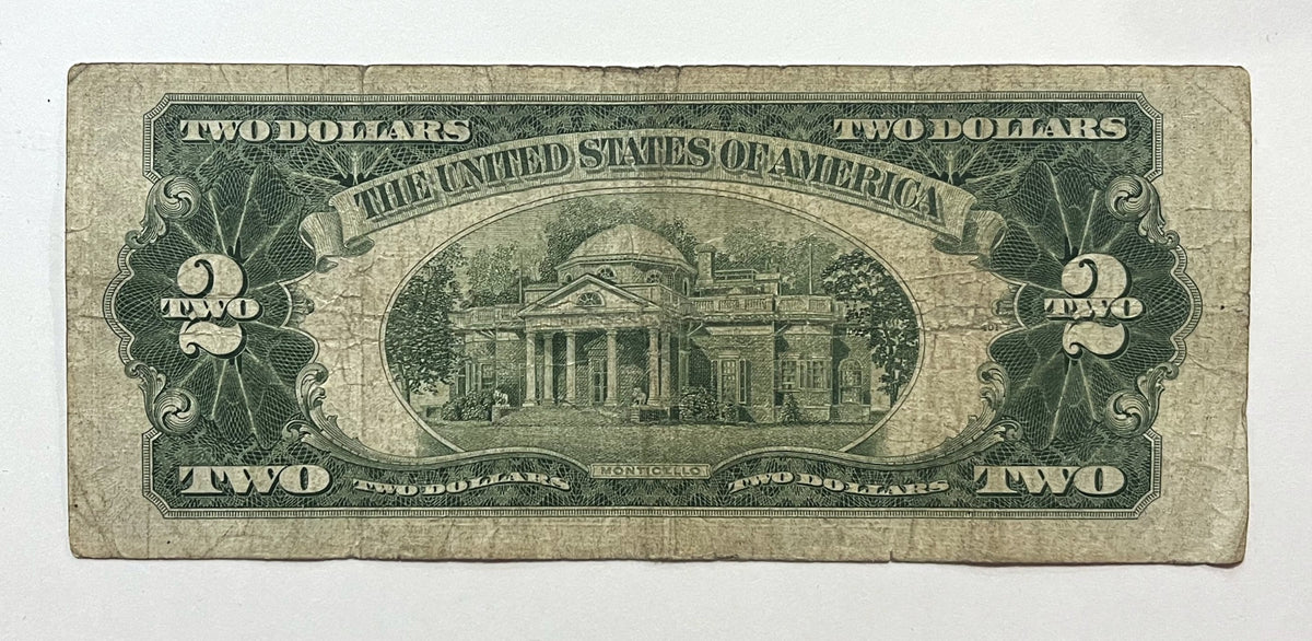 Número de Serie de Patrón Trinario Fantasía de 2 Dólares 1953B - 64646164 - Billete de Curso Legal de Dos Dólares 1953-B - Fr#1511