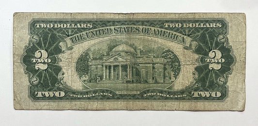 1953B Fancy Devil 666 Repeater Serial Number 2 Dollar Note - 66620330 - 1953-B Two Dollar Legal Tender Cool Serial Note - Fr#1511