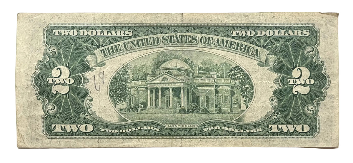 1953A Lucky 777 Trio Repeater Fancy Serial 2 Dollar Note - 52597775 - 1953-A Two Dollar Cool Serial Legal Tender Note - Fr#1510