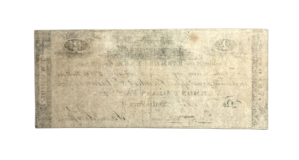 1813 Vermont Glass Factory 2 Dollar Merchant Scrip Note - Rare Early Vermont Scrip - Salisbury, VT - 1813 Two Dollar Vermont Merchant Scrip