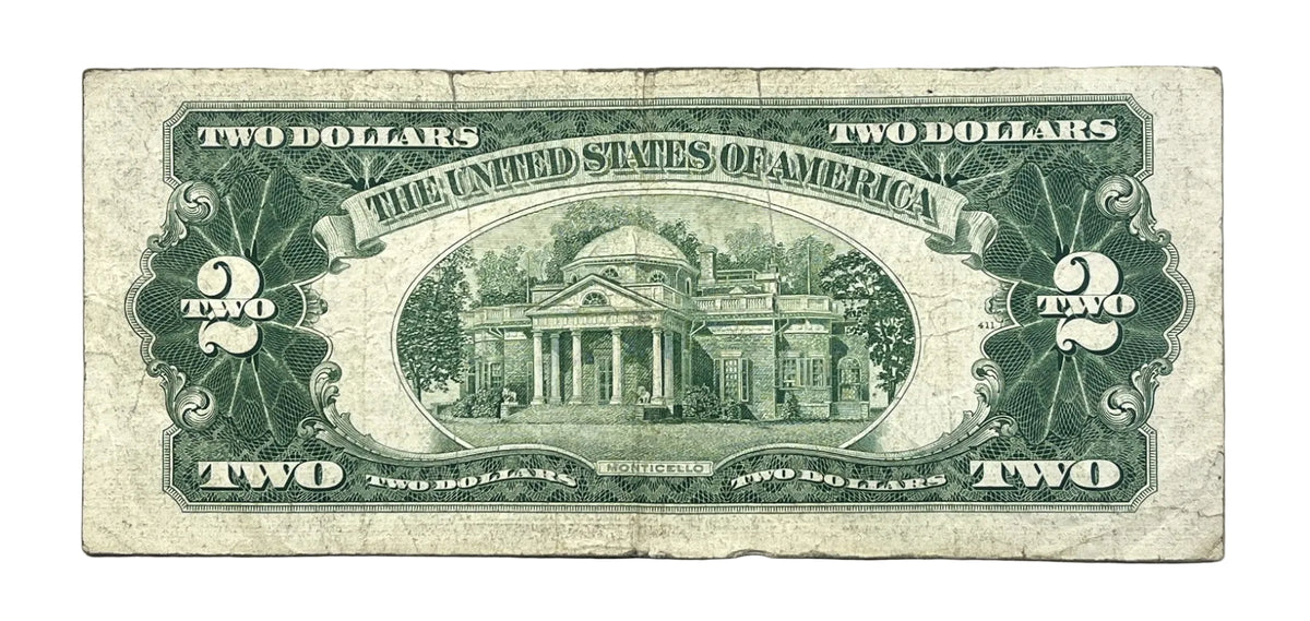 1953A Solid Repeater Fancy Serial 2 Dollar Note - 55556537 - 1953-A Two Dollar Cool Serial Legal Tender Note - Fr#1510