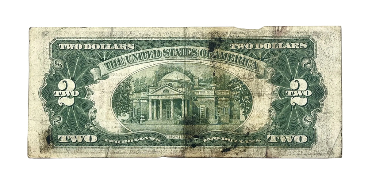 1953C Lucky 777 Repeater Serial Number 2 Dollar Note - 75938777- 1953-C Two Dollar Legal Tender Fancy Serial Note - Fr#1512