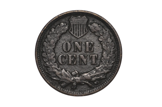 1909 Indian Head Penny Dark Natural Patina, Final Year of Issue, No Mint Mark - 1909 Indian Head Cent with Heavy Original Oxidation