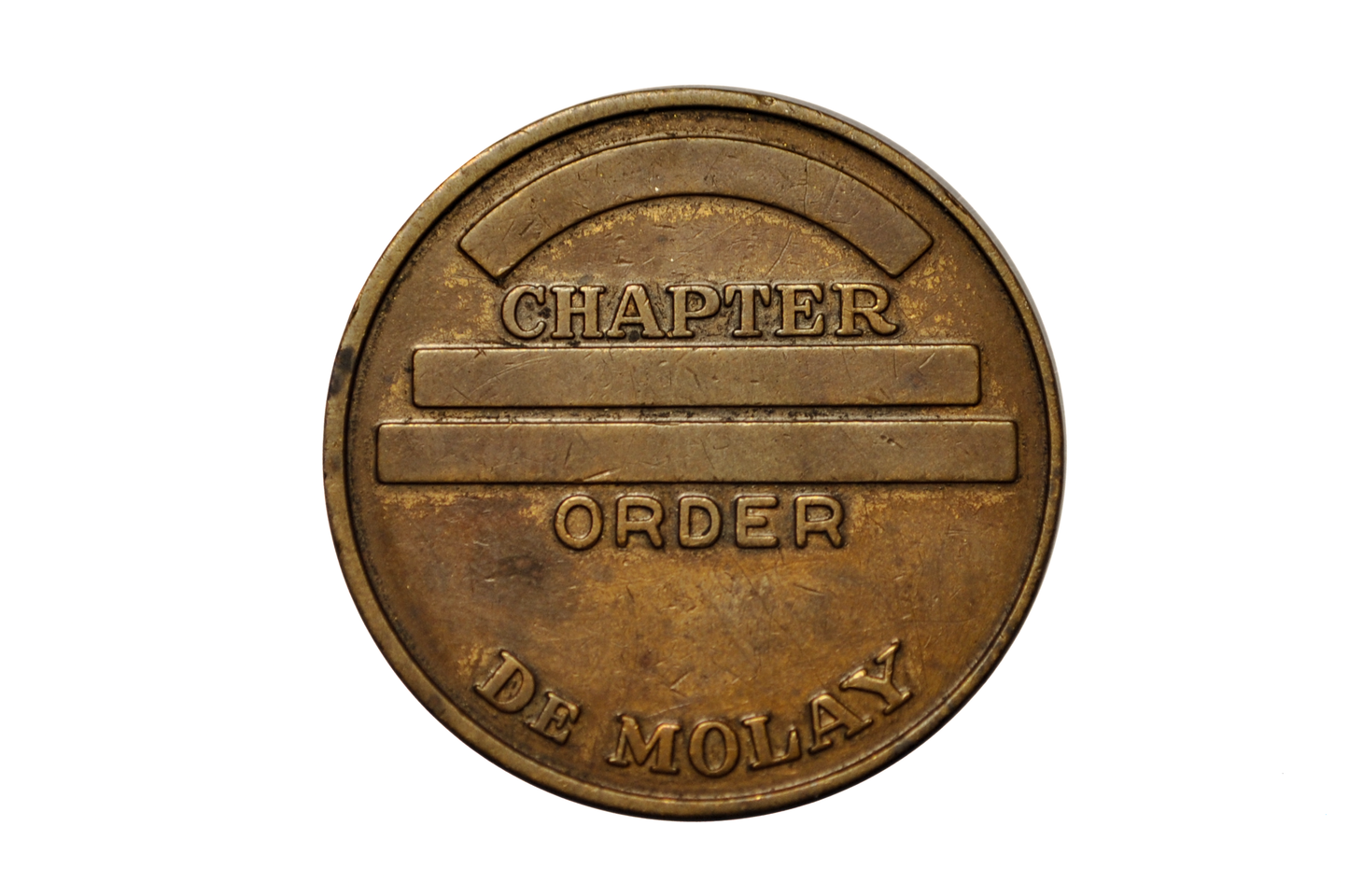 Jacques DeMolay Medallion with a Blank Chapter Order - Order of DeMolay Youth Masonic Organization Medallion