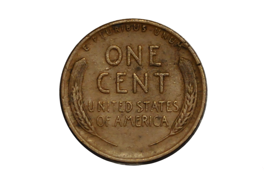 1941-D Lincoln Penny Lamination Error Obverse Only - Unique Lincoln Penny Lamination Error 1941