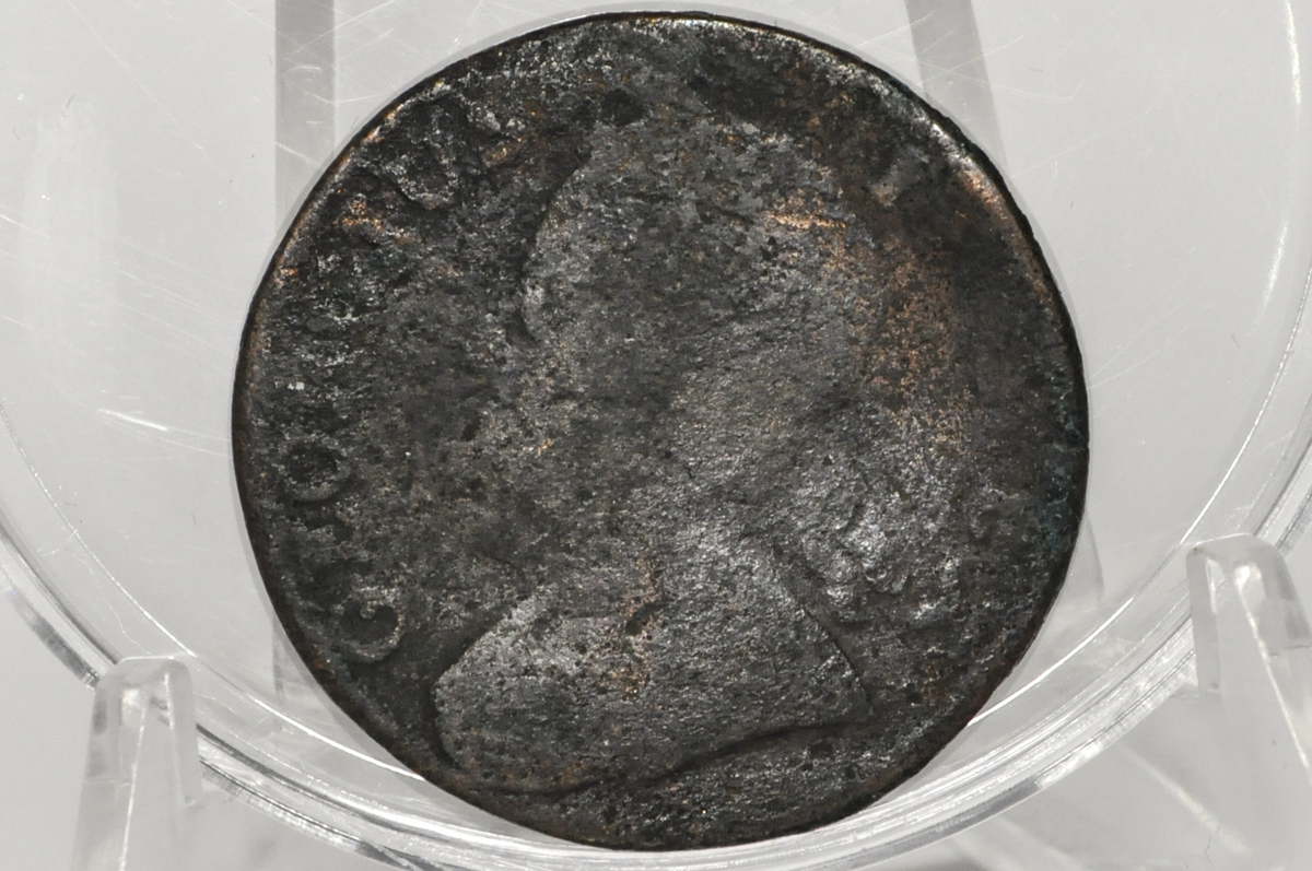 1743 UK Halfpenny - Great Detail - 1743 Great Britain 1/2 Penny