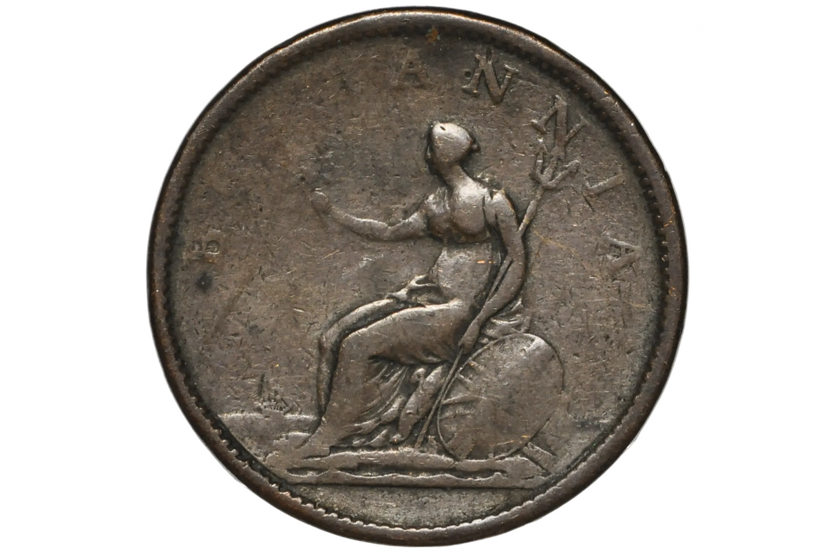 1806 Great Britain One Penny - Great Detail - UK 1 Penny 1806 - George III - Heavy Coin!
