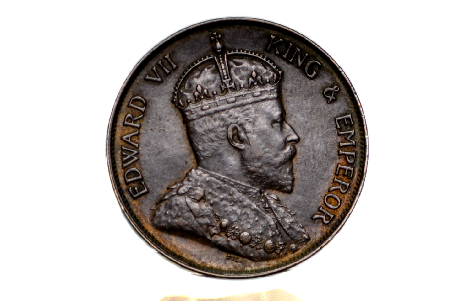 1902 Hong Kong Penny - Uncirculated, Beautiful Color - Low Mintage - Visible Luster