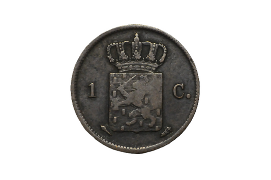 1831 Netherlands 1 Cent - Old Netherlands Coin, Super Cool - Early 1800s Coins - European Coins
