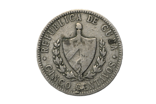 1915 Cuba 5 Centavos - First Republic of Cuba - Cuba Cinco Centavos