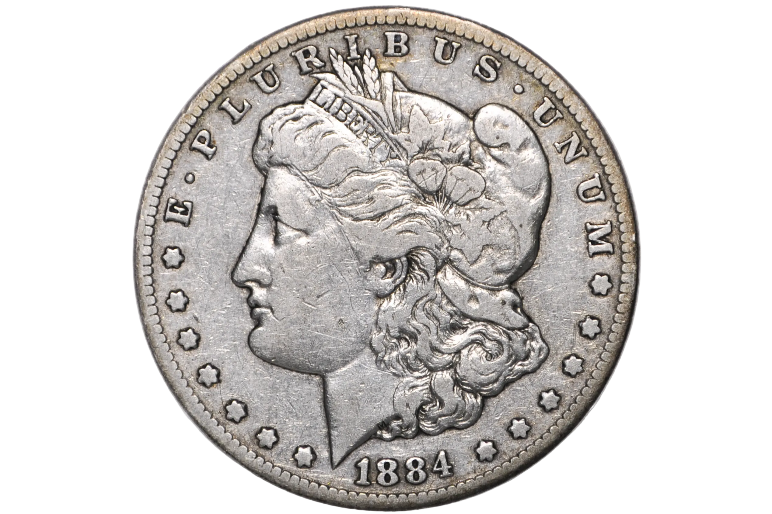 1884 CC Morgan Silver Dollar - VF - Carson City Mint 1884CC Morgan