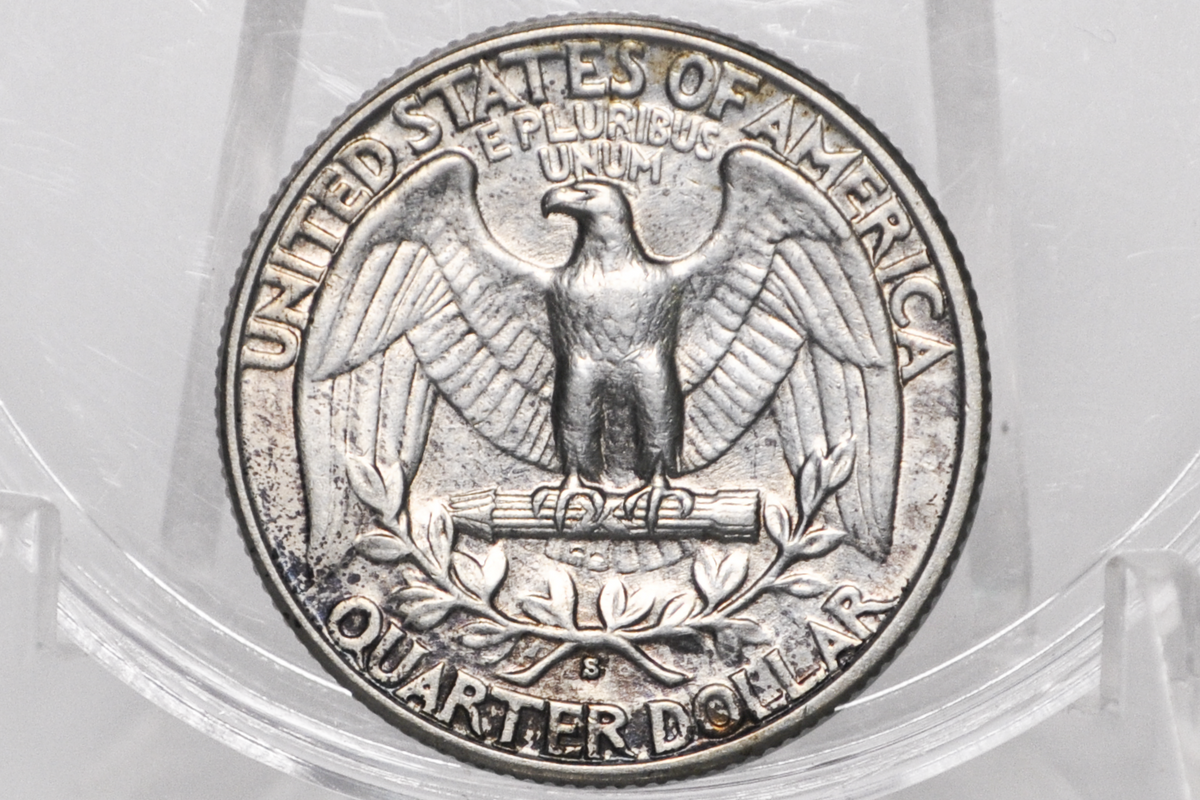 1932-S Washington Silver Quarter - AU Details, Cleaned - San Francisco Mint - Key Date Quarter 1932 S - 1932 S Quarter Collection