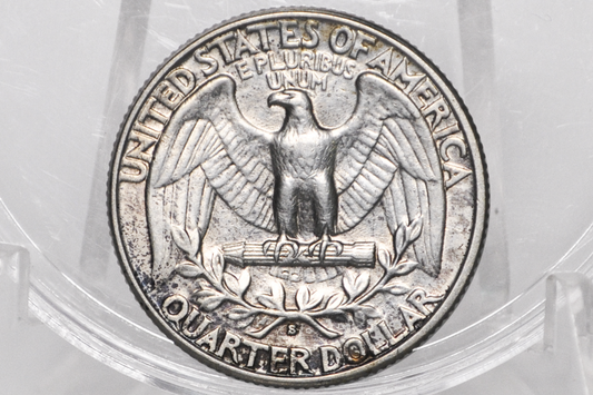1932-S Washington Silver Quarter - AU Details, Cleaned - San Francisco Mint - Key Date Quarter 1932 S - 1932 S Quarter Collection