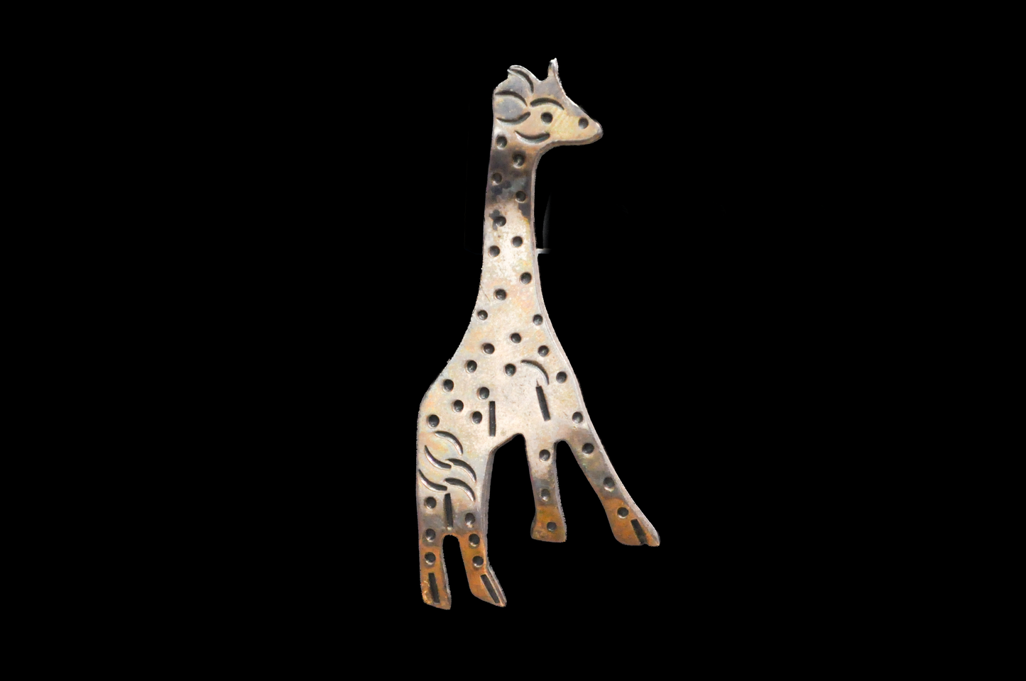 Taxco Sterling Silver Giraffe Earrings - Stamped and Tested Sterling Silver - Unique Giraffe Design - No Earring Backs