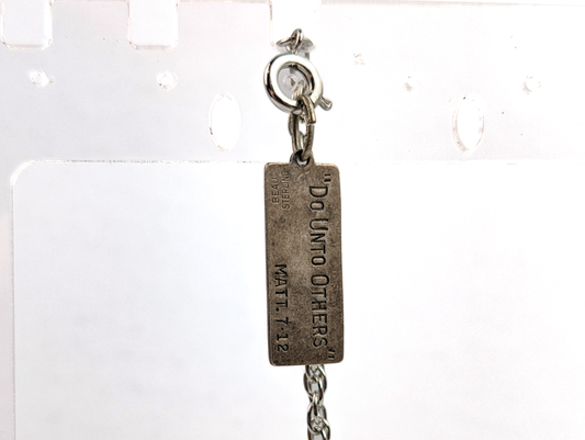 Beau Sterling "Do Unto Others" Golden Rule Ruler Charm - Stamped and Tested Sterling Silver - Treat Others the Way You Want to Be Treated