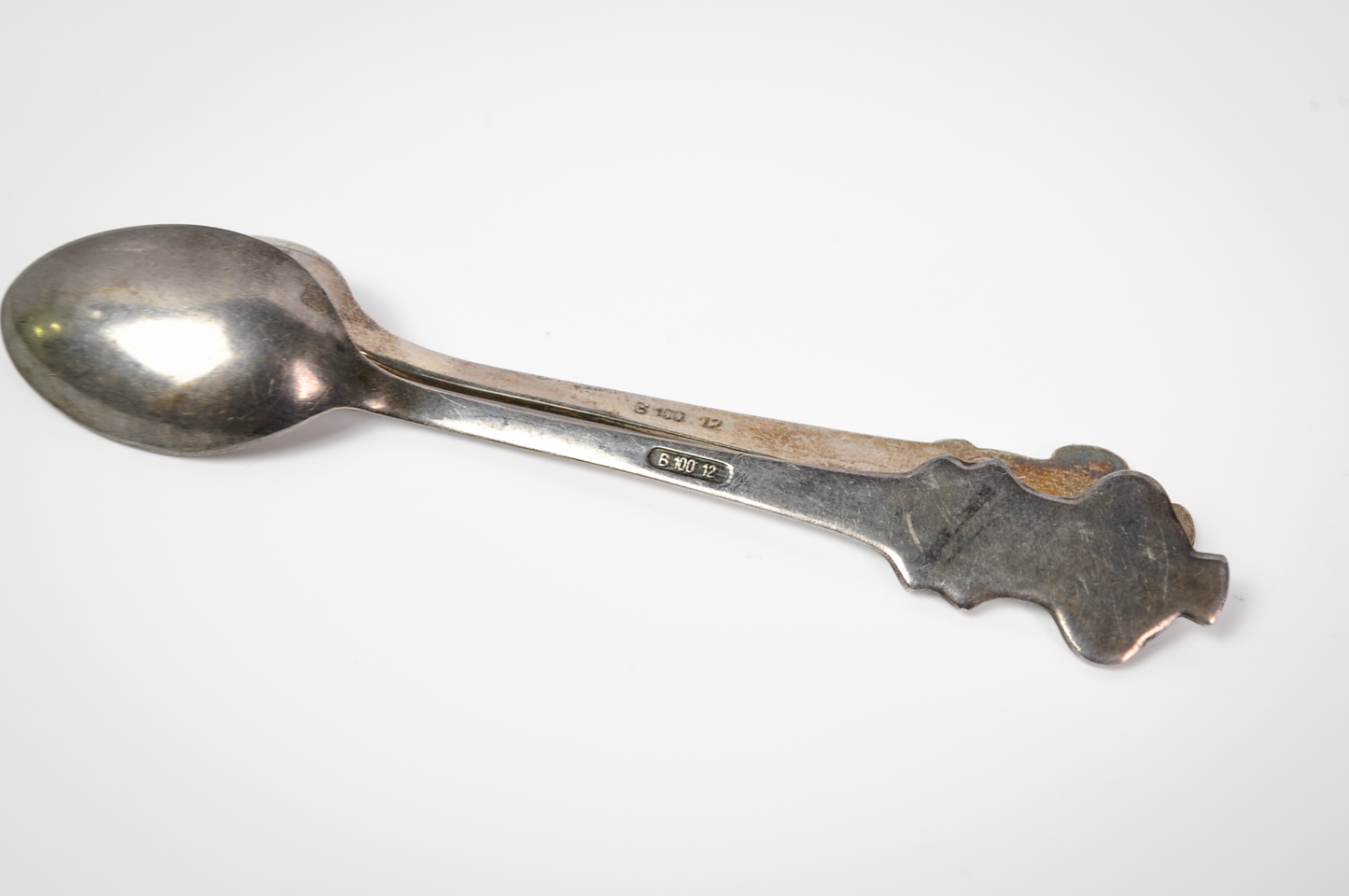 Vintage Set of 2 Lucerne Rolex Tea Spoons - Tested Silverplate - Rolex Bucherer - Slightly Different Designs