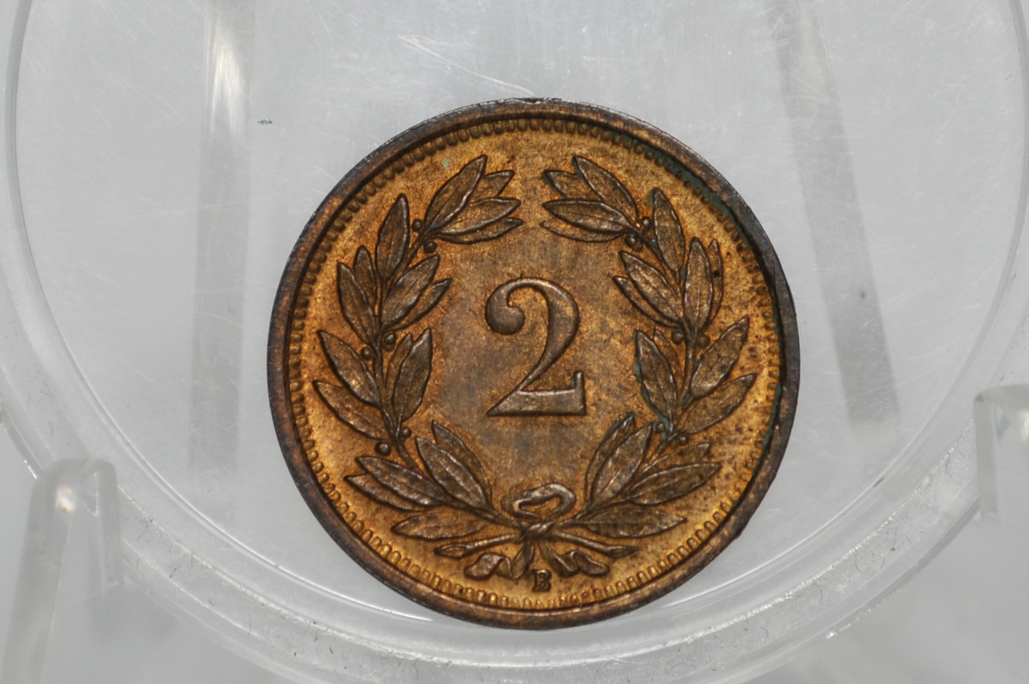 1937 Switzerland 2 Rappen - UNC - 1937 Helvetica 2 Rappen Swiss Two Rappen 1937, Great Coin - 1,200,000 Minted