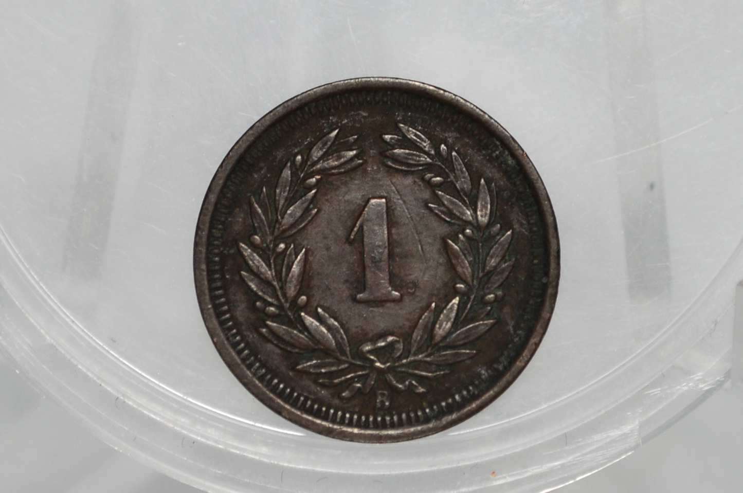1891 Switzerland 1 Rappen - AU - 1891 Helvetica 1 Rappen Swiss One Rappen 1891 - 2,000,000 Minted