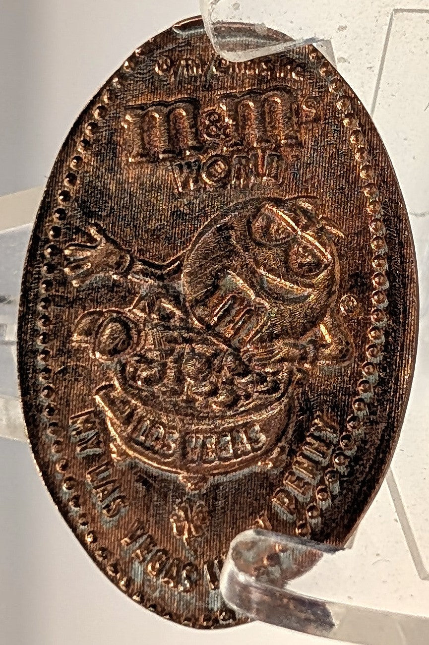 Lot of 3 M&M Elongated Pennies Las Vegas/Orlando - M&M World Las Vegas and M&M Racing Team Orlando Lot of Three Elongated Pennies