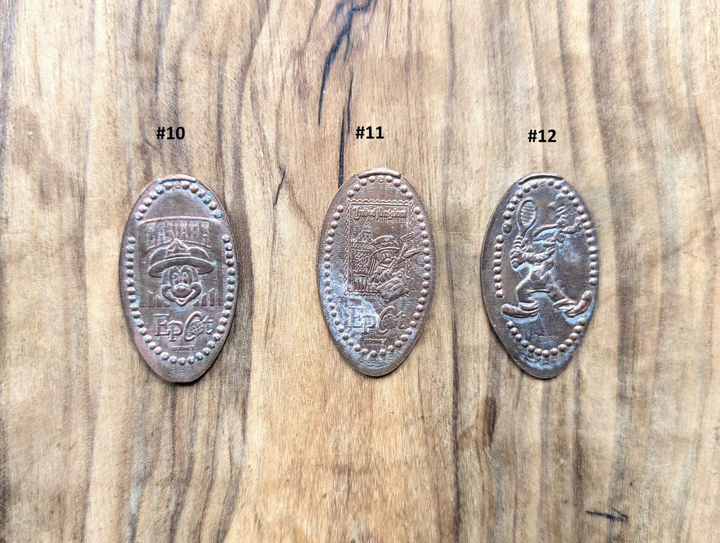 Elongated Disney Characters/Disney Landmarks Pennies - Disney Elongated Pennies Pick your Variant! - Disney Elongated Pennies - Flattened Disney Epcot Penny