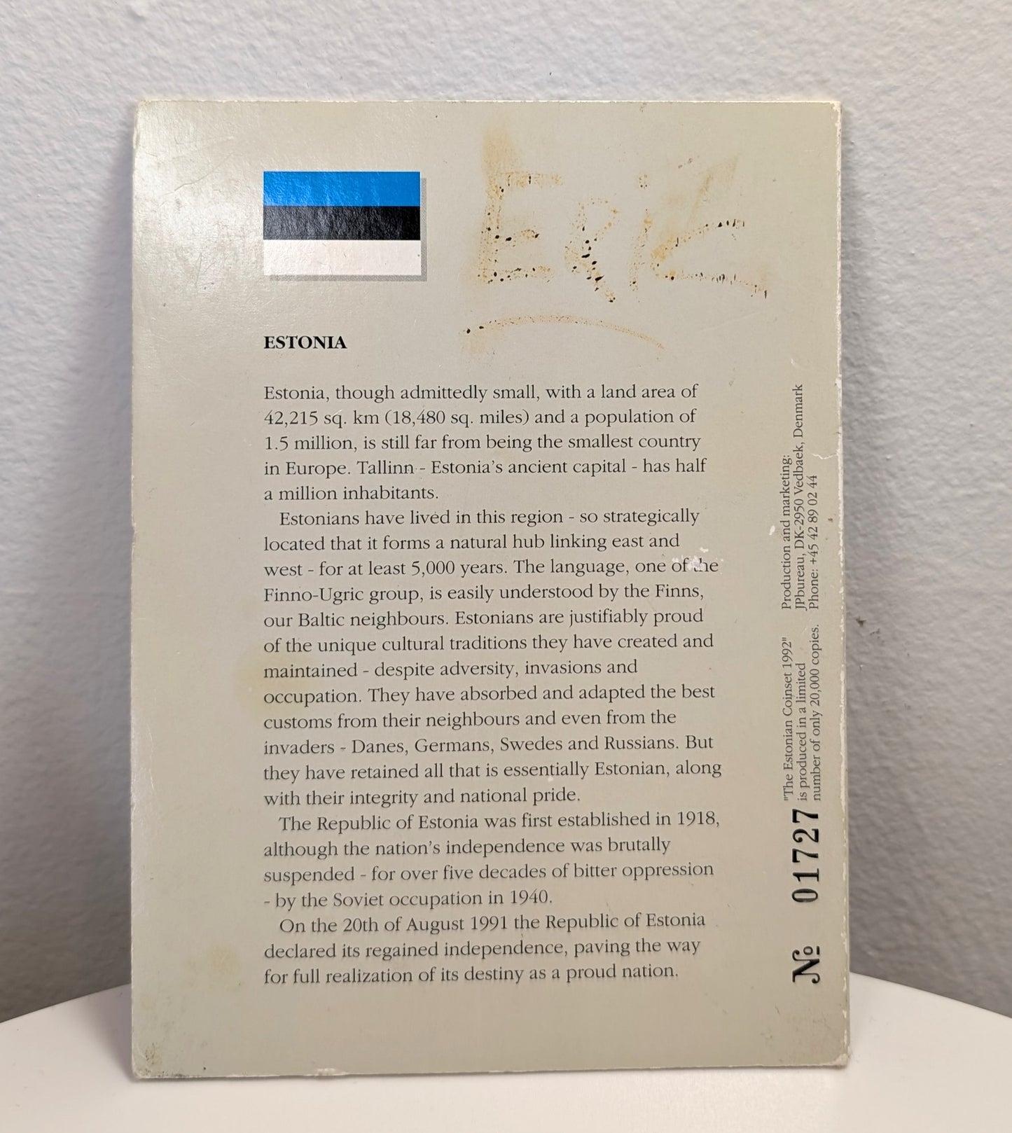 1992 New Estonian Coinset! Unique European Collector's Set