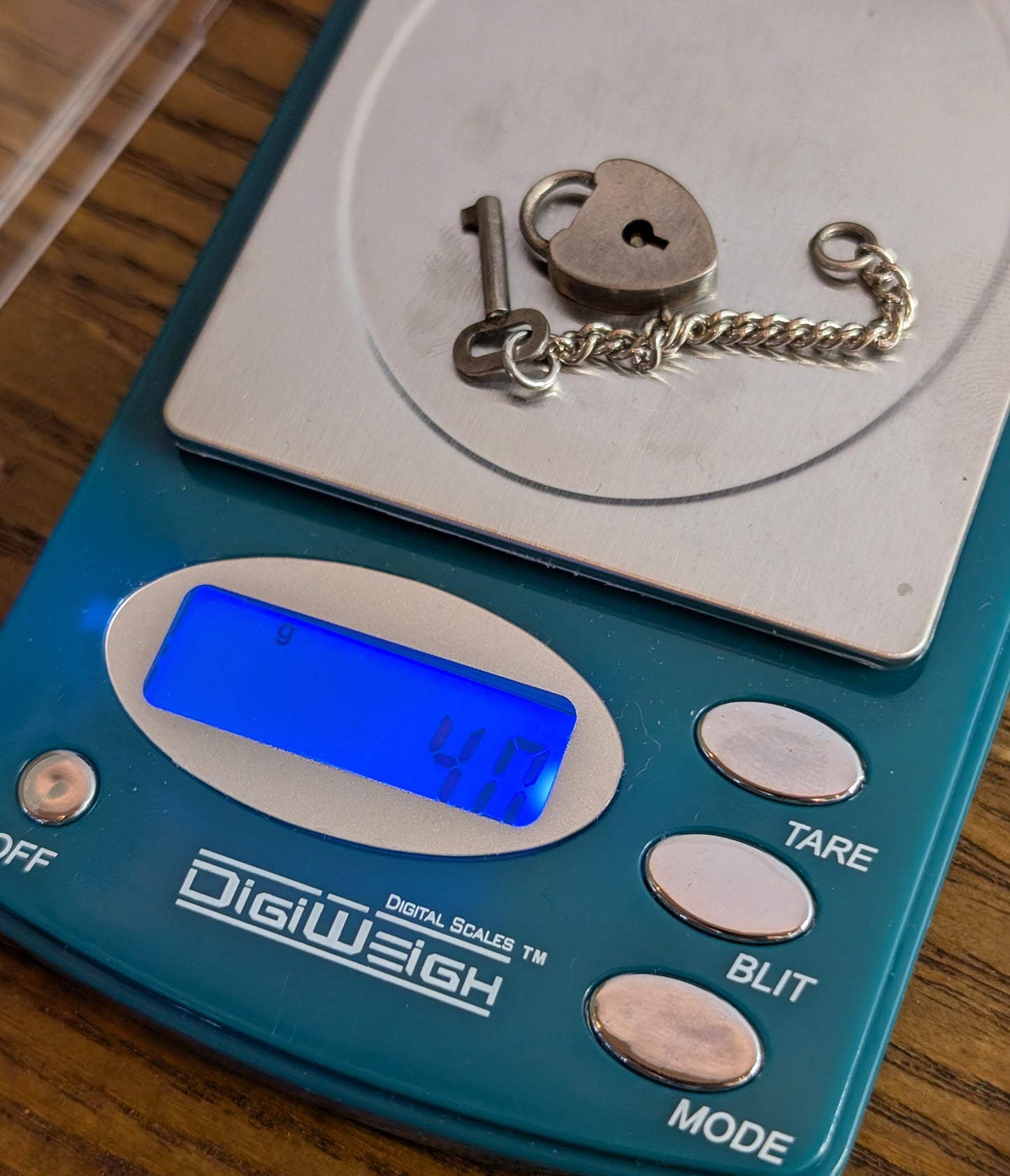 Vintage H.F.B Co Sterling Silver Heart Lock and Key Pendant With Working Padlock Mechanism Barrows Co., H.F. N. Attleboro Mass.