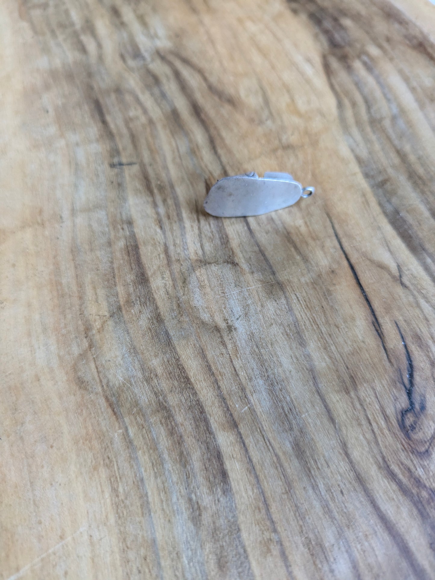 Sterling Silver Mexican Sandal Charm - Tested Sterling Silver - Mexican Handcrafted Charm - Chankla