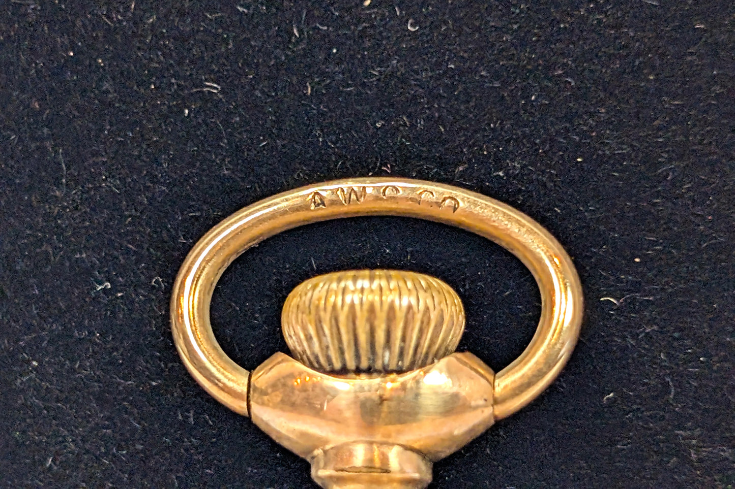 Vintage Gold Filled AWC Co Decimal Face Cashier Pocket Watch - Analog Watch - 15 Jewels - Manual Wind Up - For Repair or Parts - Not Working!