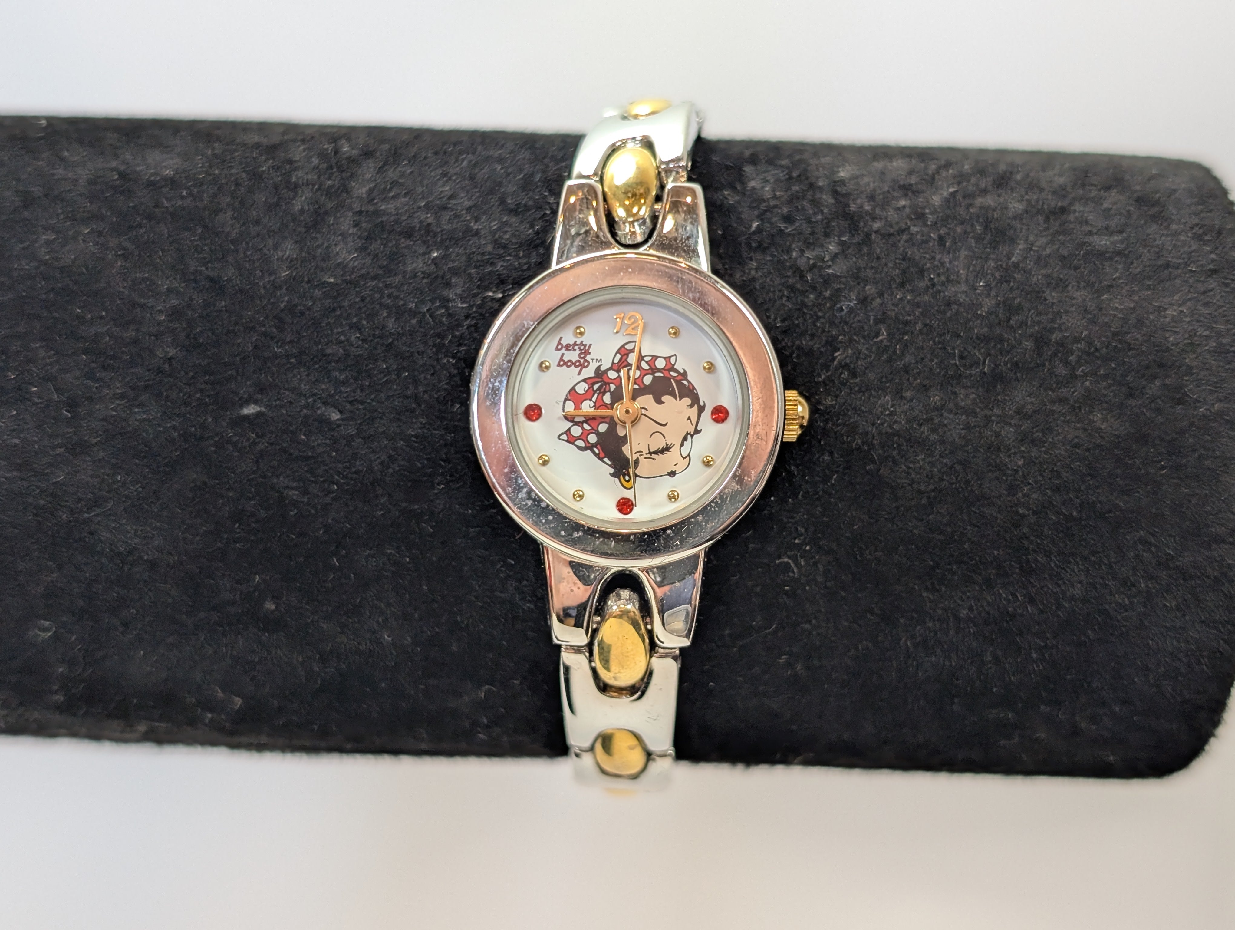 Vintage Valdawn Betty Boop Watch - 7 Inches - 2002 - Silver and Gold T –  Treasure Hunter Co, image size:4080x3072
